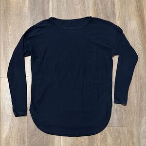 Lululemon Pullover Sweater Women's Navy Blue Long Sleeve Lightweight Cotton